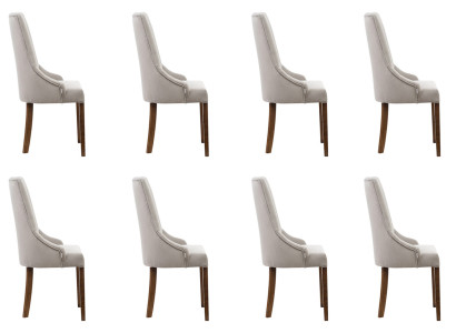 8x Designer Upholstery Chair Set Suite Chairs Complete Lehn Seat Lounge
